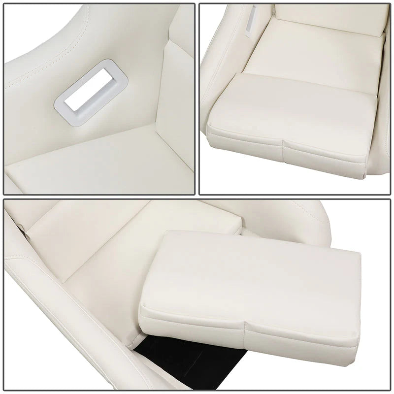 Large Size Fiberglass Fixed Back Bucket Racing Seat Universal