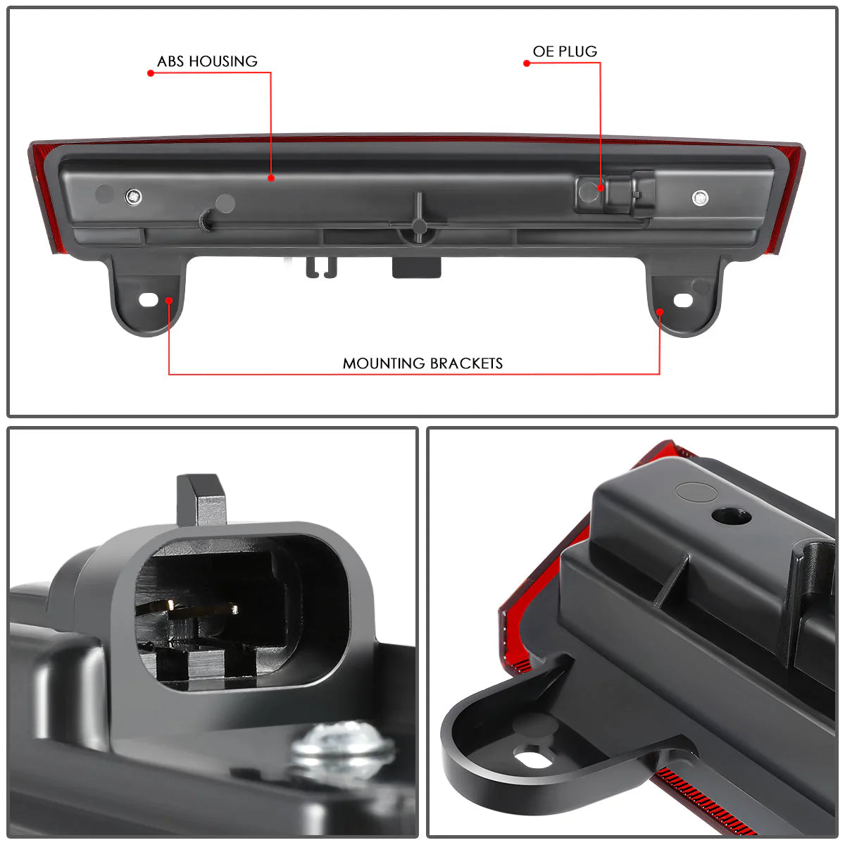 LED Sequential 3rd Brake Light 00-06 Chevy Suburban GMC Yukon Xl 1500 2500