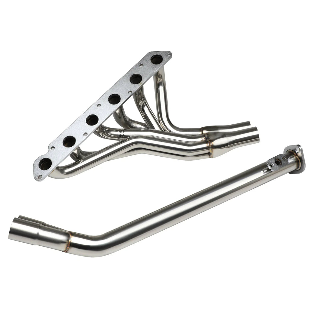 86-92 Toyota Supra 3.0L Non Turbo 6-2-1 Exhaust Header w/O2 Sensor Bungs - Stainless Steel