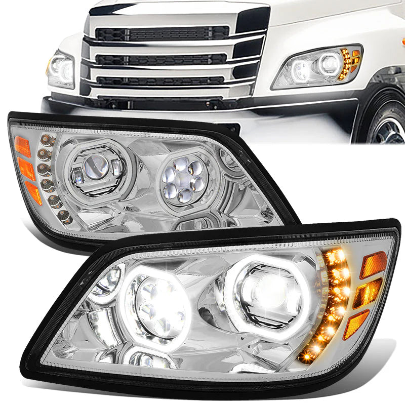 LED DRL Halo Sequential Headlights 06-17 Hino 338 268 258