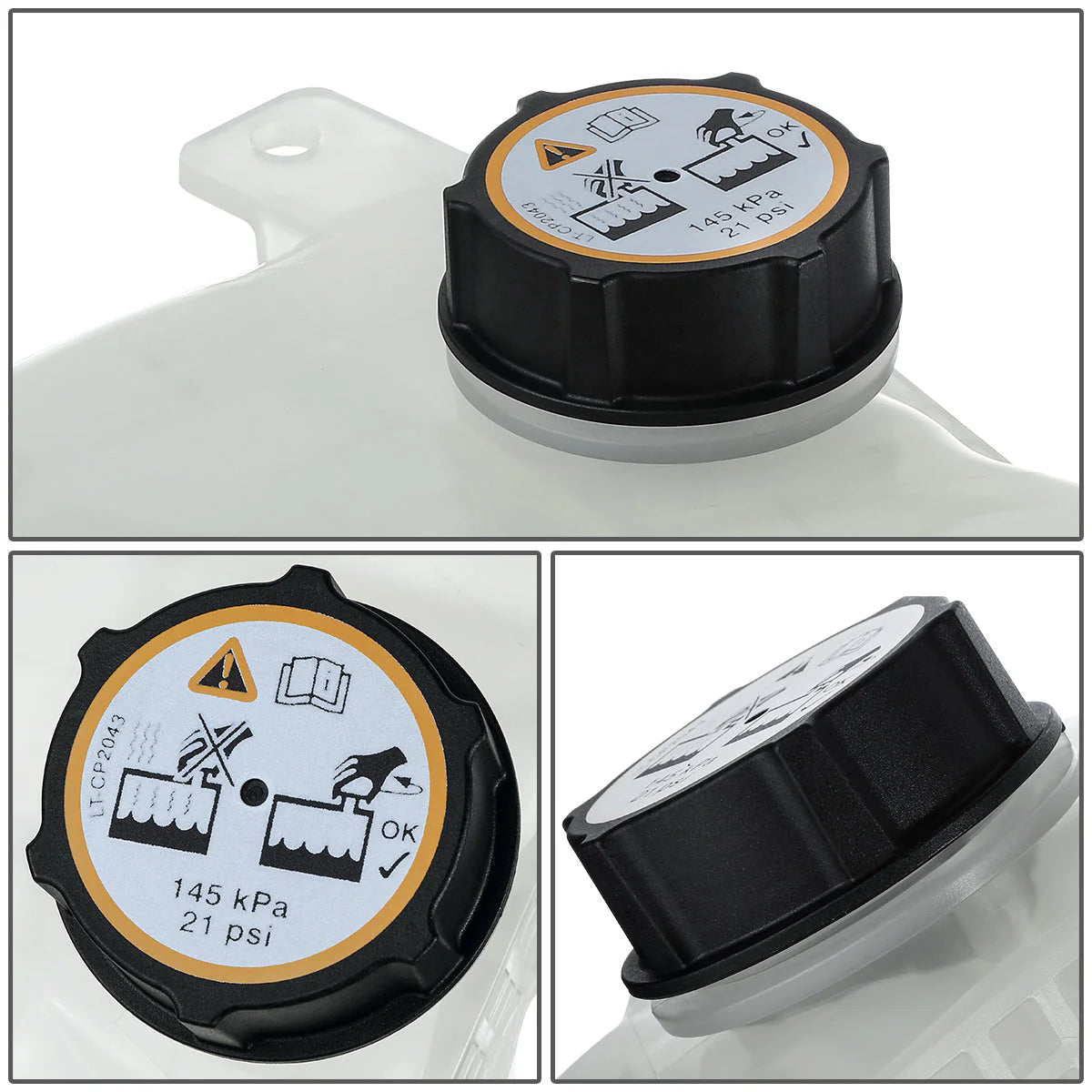 13-20 Lincoln MKZ Ford Fusion 2.0L Hybrid Coolant Overflow Reservoir w/ Cap