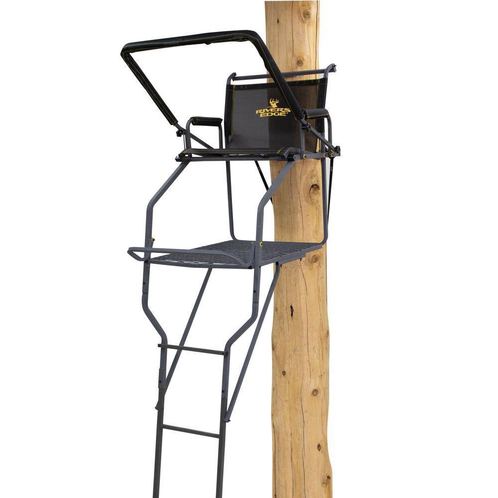 2026 Jumbo Jack Ladder Stand RE658 – Adjustable Shooting Rail, Large Platform, Mesh Seat