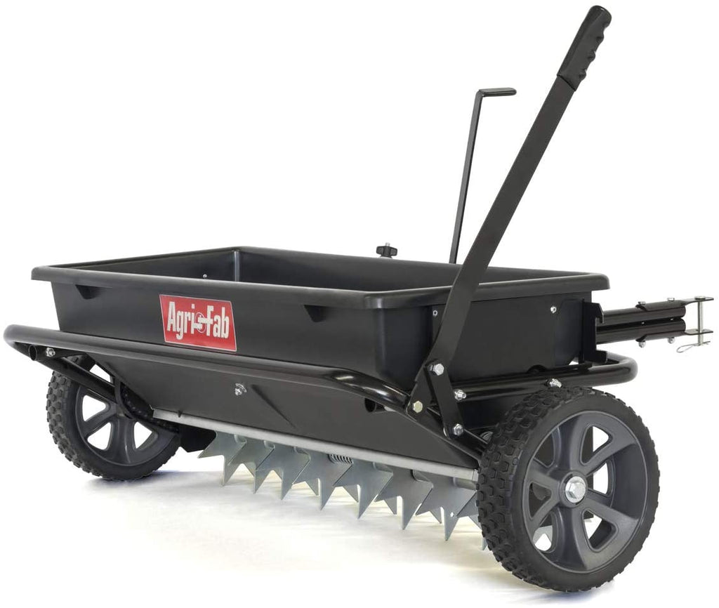 2026 Agri-Fab 45-0543-AMZ 100 lb. Tow-Behind Lawn & Garden Spiker/Seeder/Drop Spreader for Seed,Fertilizer, Salt, Ice Melt; Designed to Pull Behind Lawn & Garden Tractors