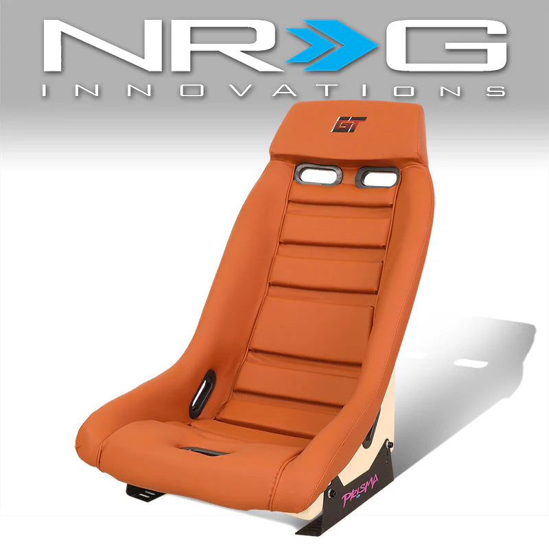 Vegan Leather Fixed Back Racing Bucket Seat Universal