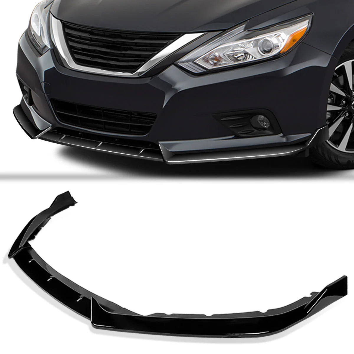 STP-Style Front Lip Spoiler 16-18 Nissan Altima Sedan
