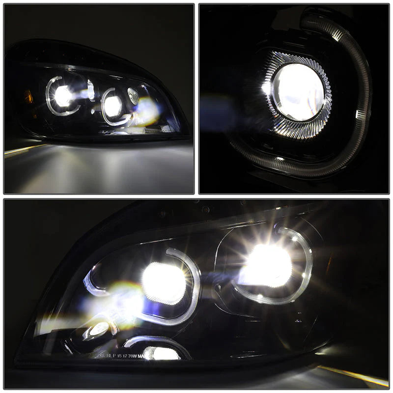 LED DRL Sequential Projector Headlights 08-17 Freightliner Cascadia
