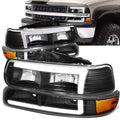LED DRL Headlights 99-02 Chevy Silverado 1500-3500, 00-06 Suburban 1500 2500 Tahoe