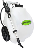 2026 Workhorse Sprayers LG05SS Rechargeable 5-Gallon Portable Garden Sprayer with Wheels, Adjustable Nozzle, White