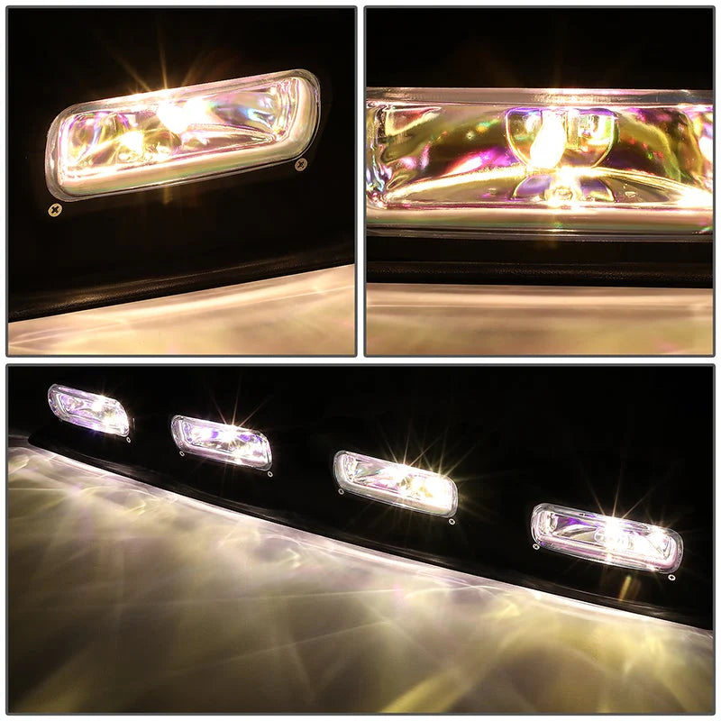 Amber Lens Roof Mounted Fog Light w/ Switch 38 in. X 9 in. X 4 in.
