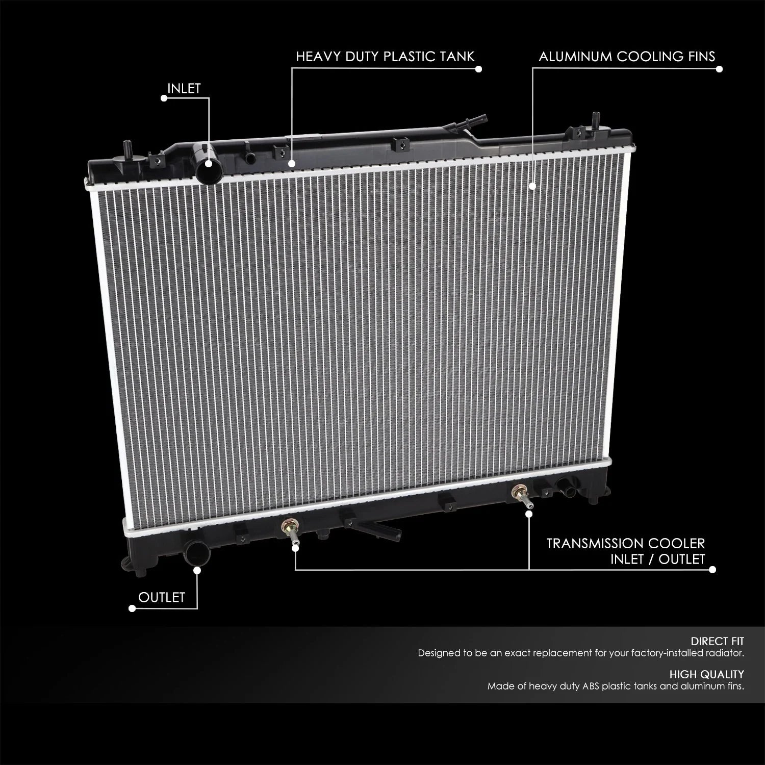 2986 Replacement Radiator 07-15 Mazda CX9