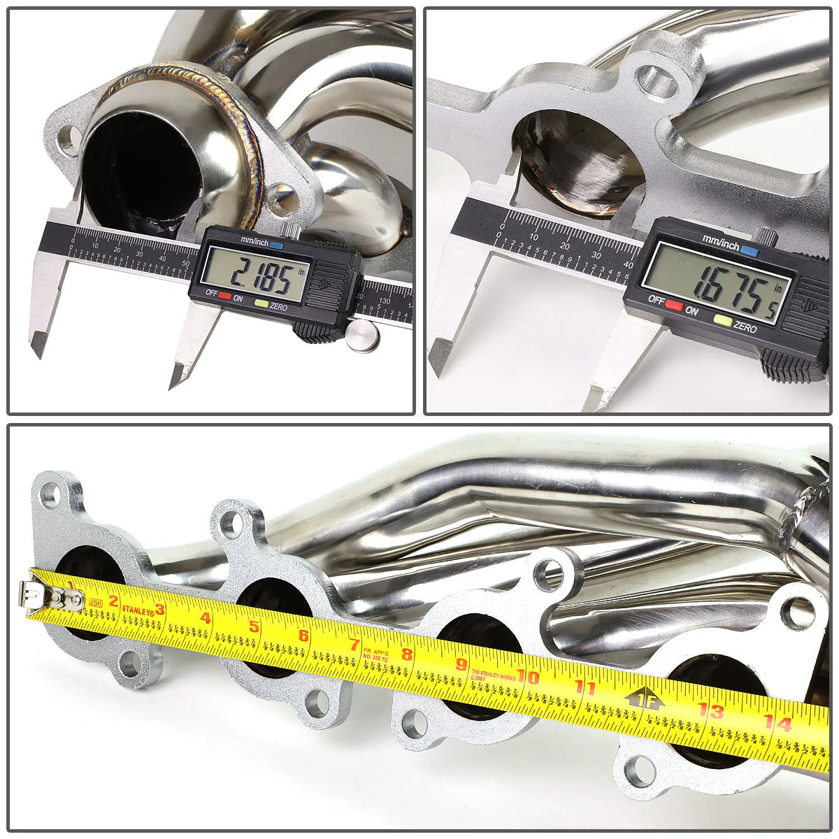 11-14 Ford F-150 5.0L V8 4-1 Shorty Exhaust Headers - Stainless Steel