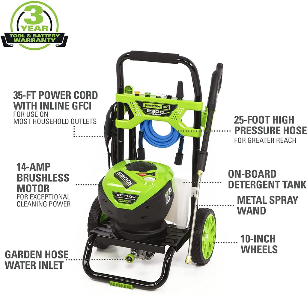 2026 2300-PSI 14 Amp 2.3-GPM Brushless Pressure Washer