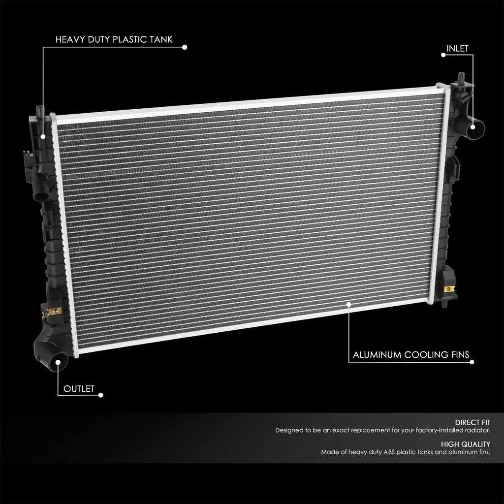 13186 Replacement Radiator 10-12 Ford Taurus SHO Lincoln MKS 3.5L AT Turbo