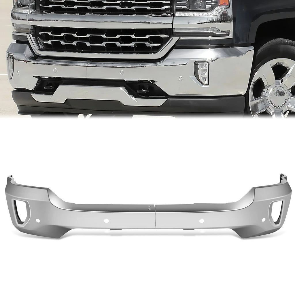 Modular Style Front Bumper (w/Fog Light Holes) 16-19 Chevy Silverado 1500 LD