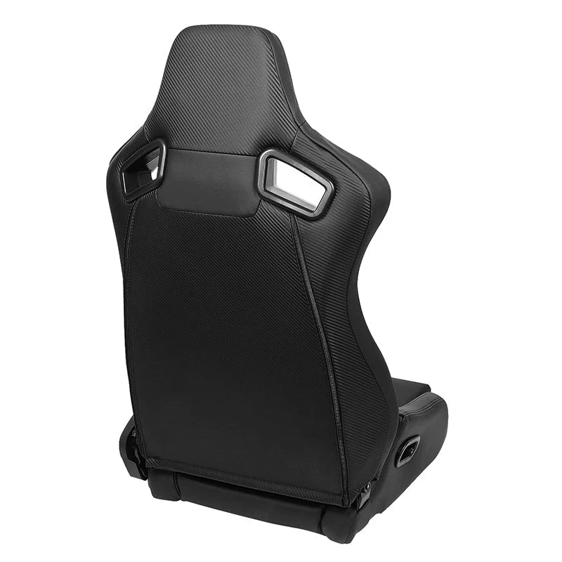 Pair Bucket Style Full Reclinable Racing Seats Universal