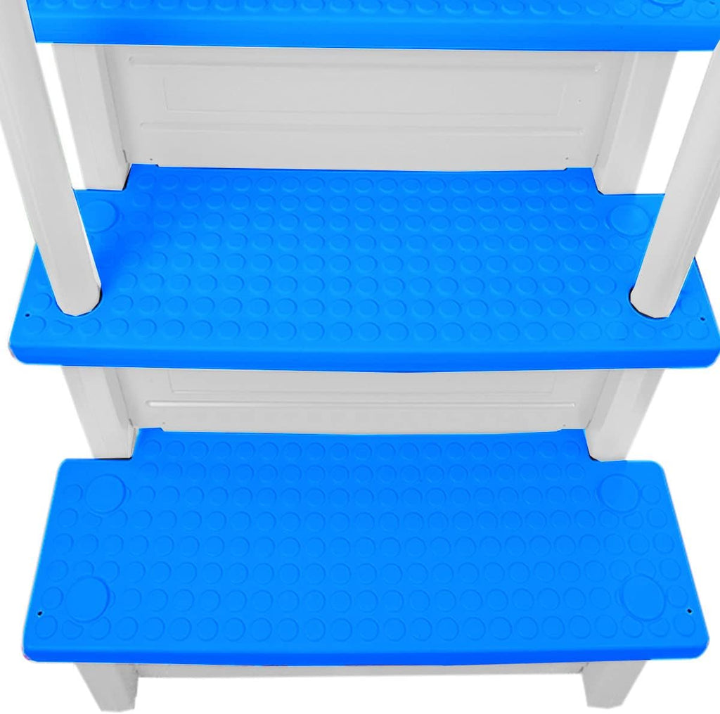2026 Select Anti-Slip in-Pool Steps | Gray | for Above Ground Swimming Pools | Can Mount to Decks 48′′ to 54′′ H | Safety Stairs Capacity Up to 300 lbs