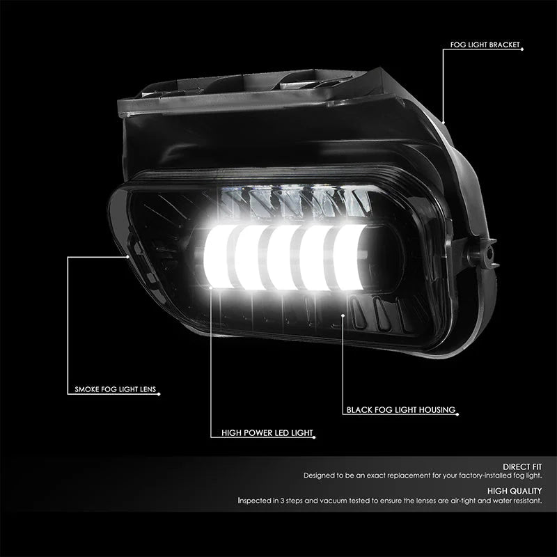 LED Projector Fog Lights w/ Switch Wiring Harnesses 05-07 Ford F250 F350 F450 F550 Super Duty