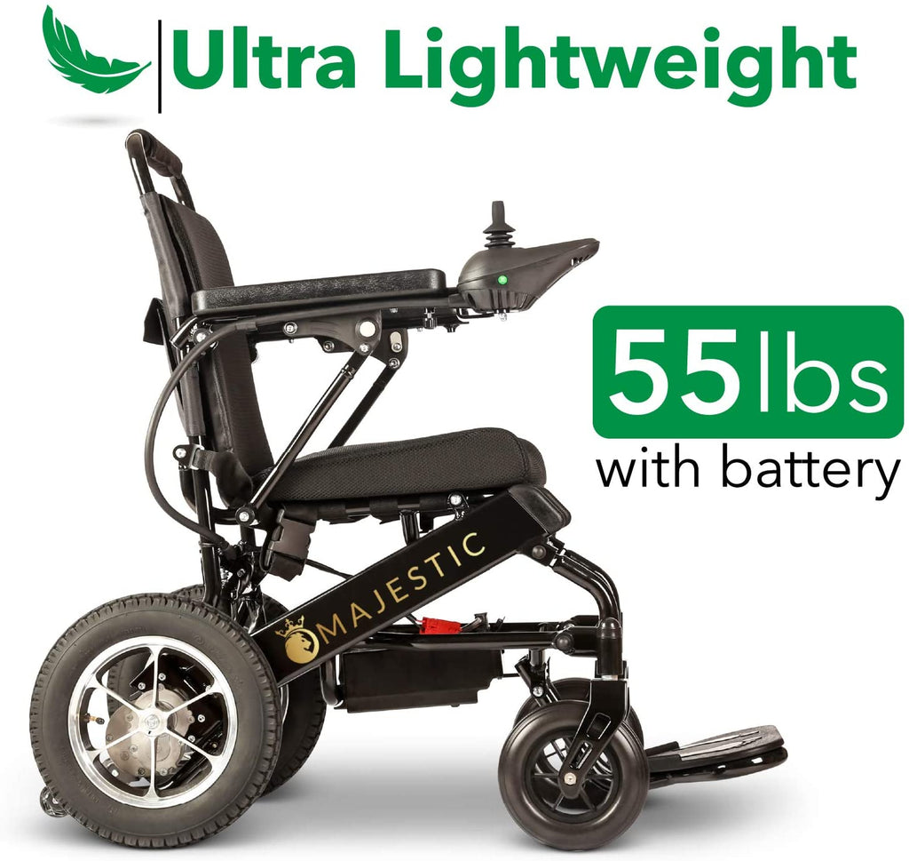 2026 2020 New Folding Ultra Lightweight Electric Power Wheelchair, Silla de Ruedas Electrica, FDA Approved and Air Travel Allowed, Heavy Duty, Mobility Motorized, Portable Power (17.5′′ Seat Width)