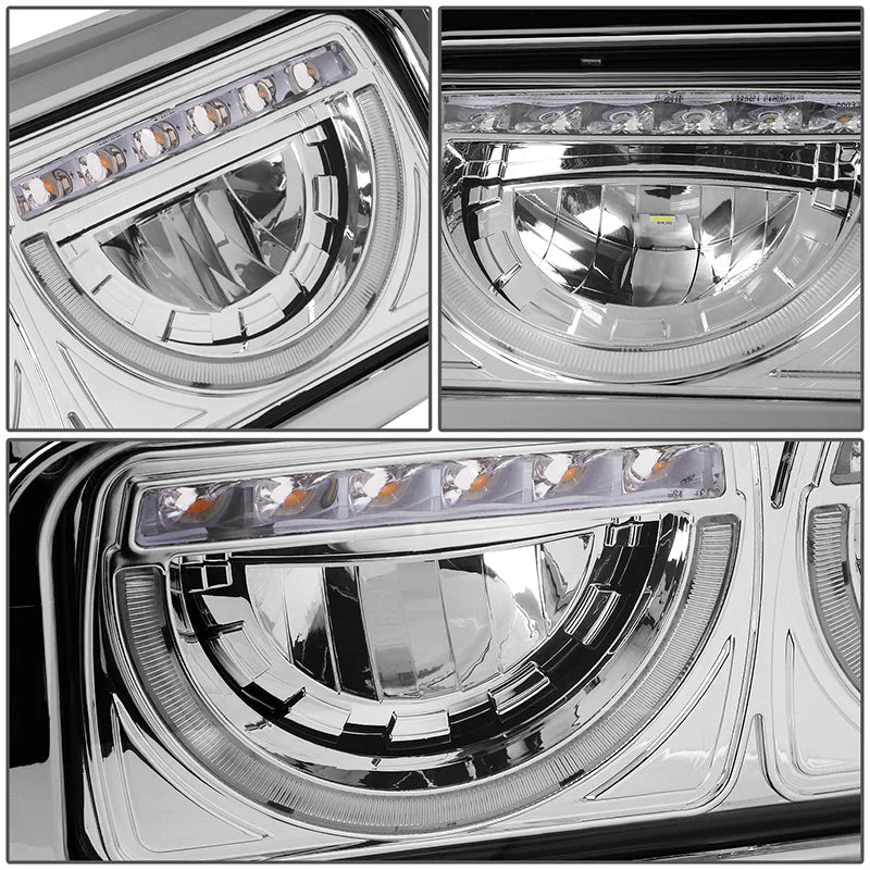 LED DRL Halo Headlights 86-07 Kenworth T600A Peterbilt 357 379