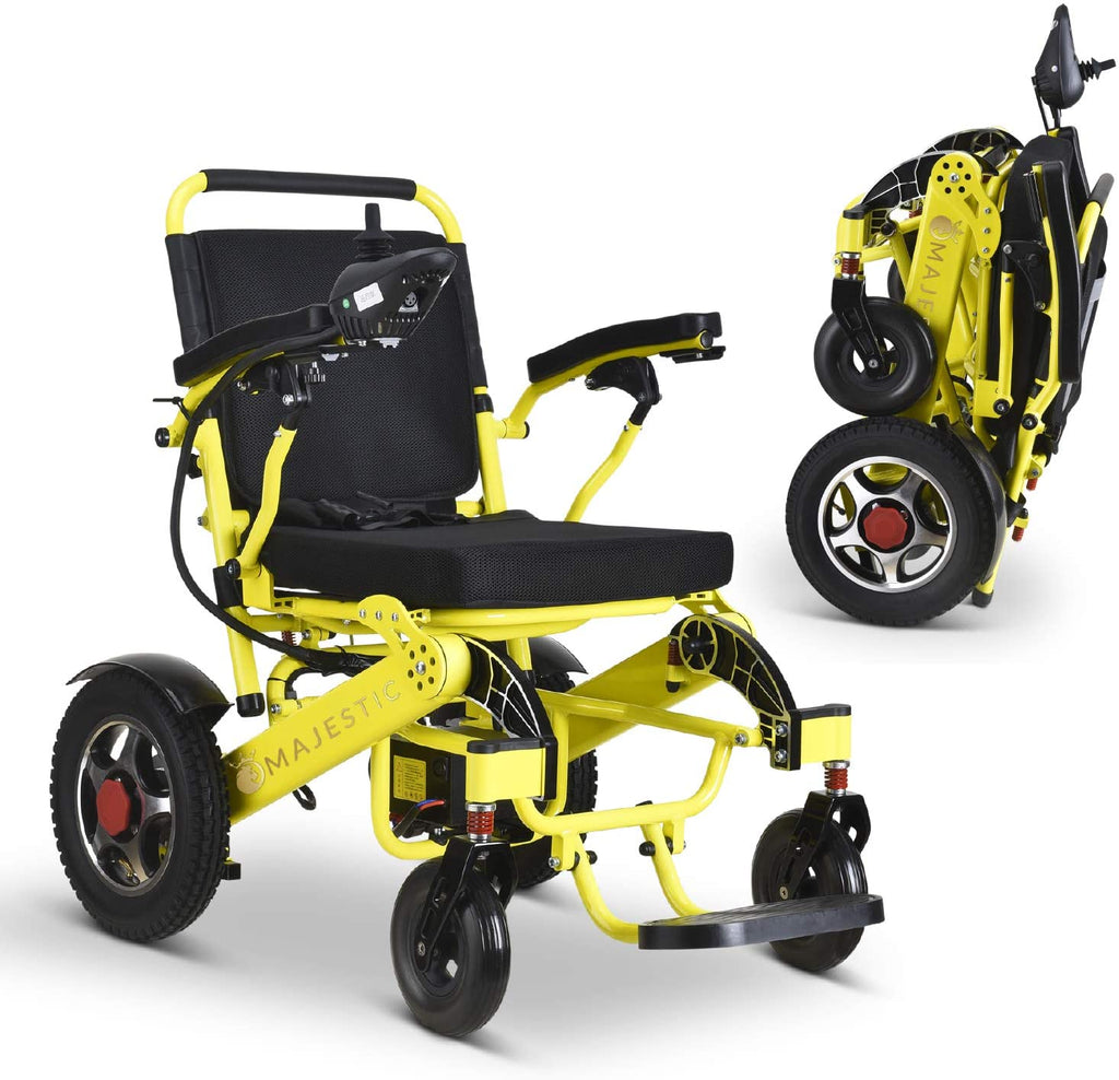 2026 2020 Model Wide Seats Fold & Travel Lightweight Wheelchair Motor Motorized Wheelchairs Electric Silla De Ruedas Power Wheelchair Power Scooter Aviation Travel Safe Heavy Duty Mobility Aids Chair