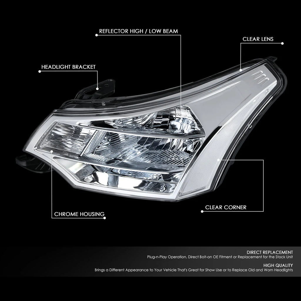 Factory Style Headlights 08-11 Ford Focus