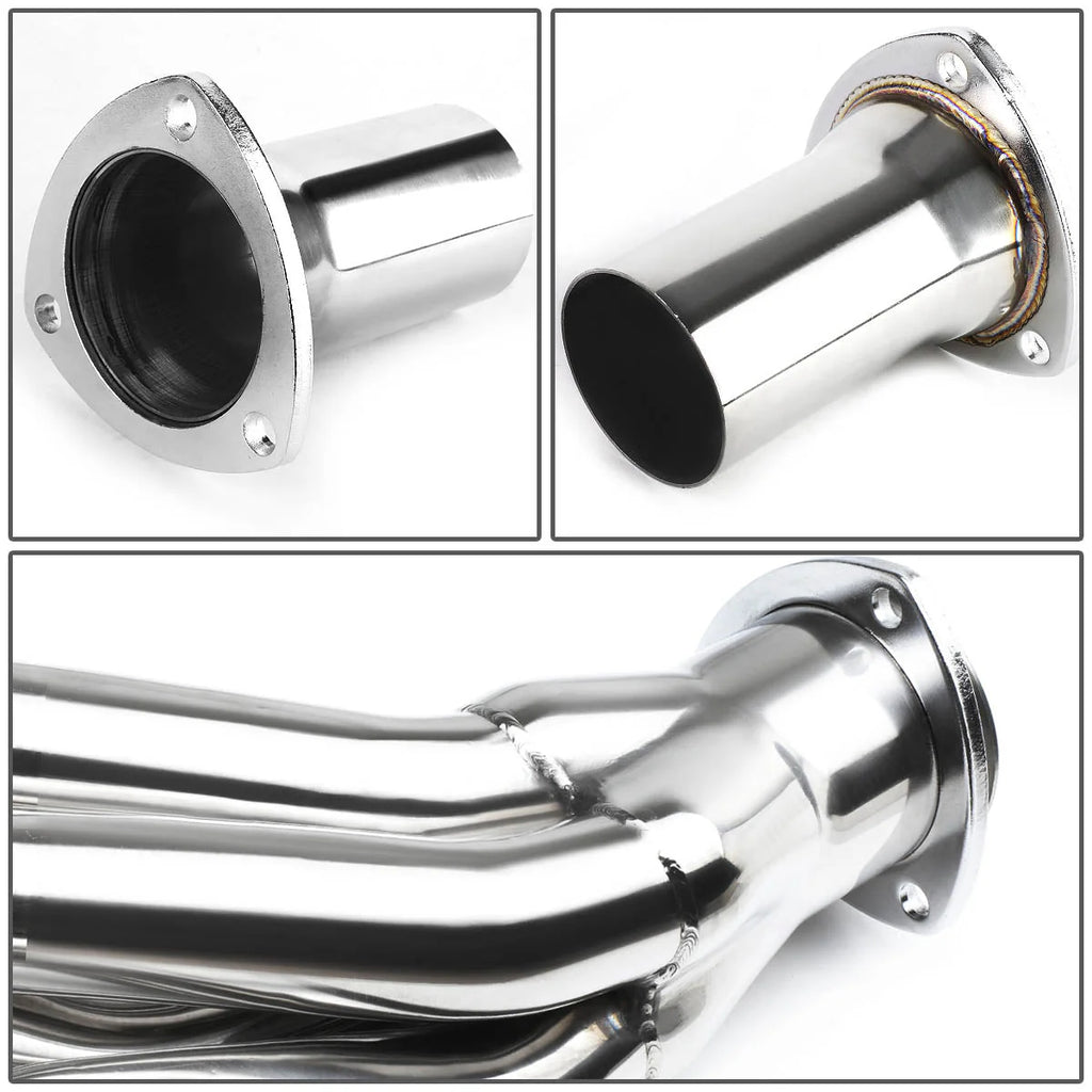 65-73 Chevy/ GM BBC V8 Square Port 366 396 402 427 454 Shorty Exhaust Header - Stainless Steel