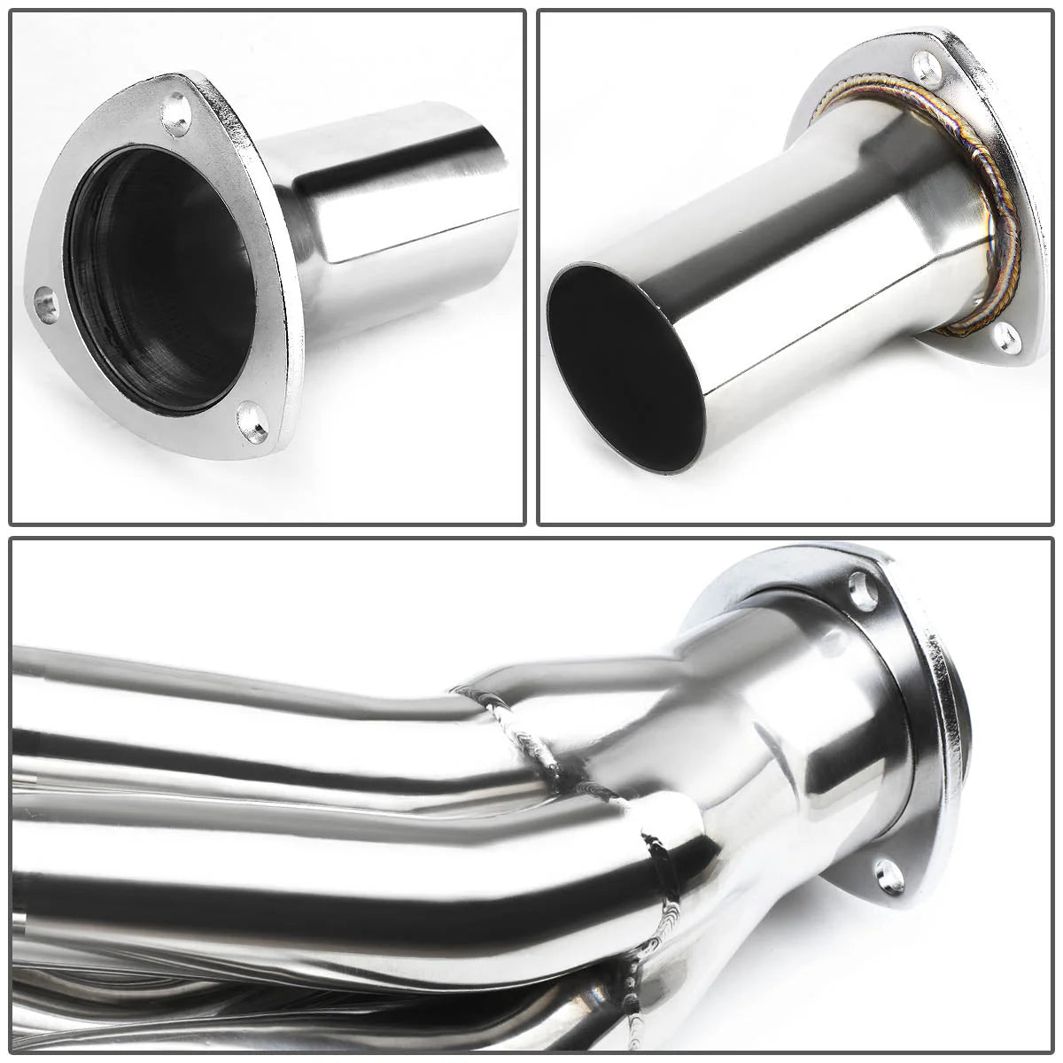 65-73 Chevy/ GM BBC V8 Square Port 366 396 402 427 454 Shorty Exhaust Header - Stainless Steel