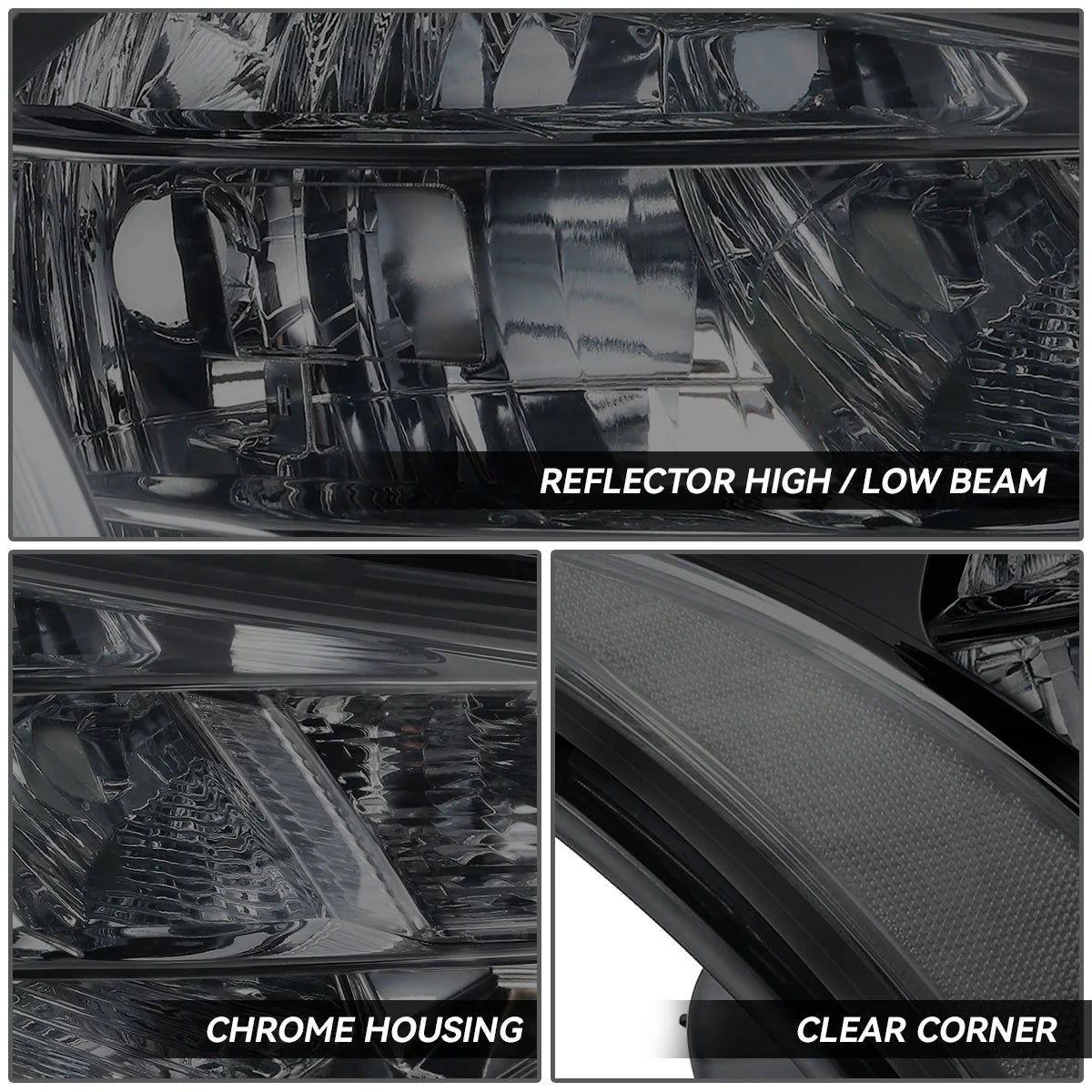 Factory Style Headlights 08-11 Ford Focus