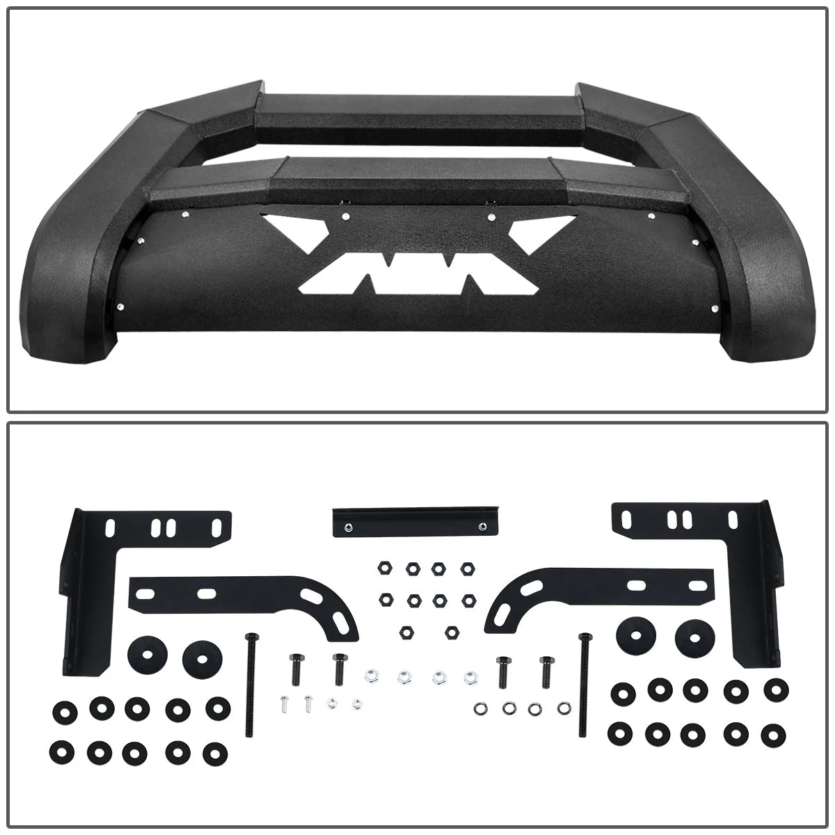 05-15 Toyota Tacoma Front Bumper Grille Guard - Carbon Steel