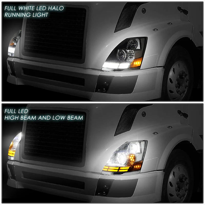 Full LED Switchback Headlights 03-17 Volvo VN VNL VNM VNX
