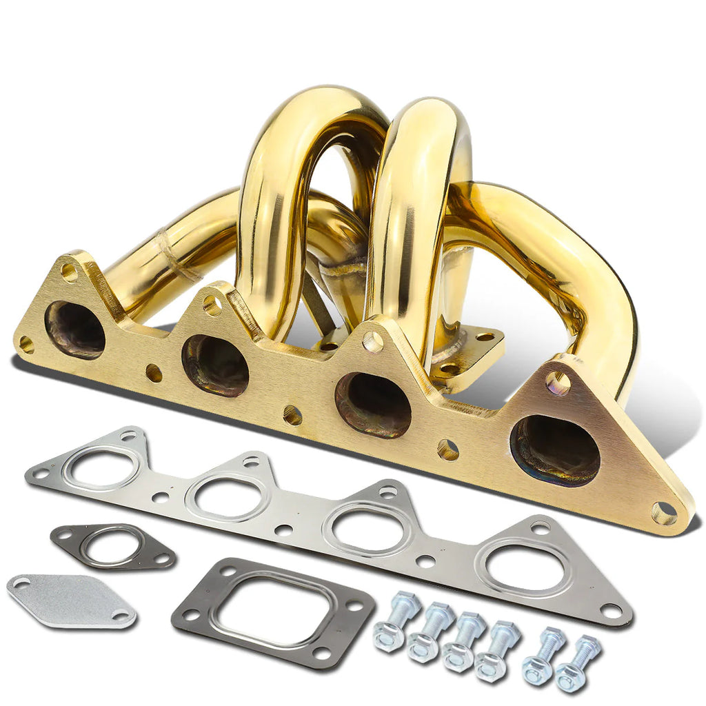 92-96 Honda Prelude H23 Engines 38mm V-Band T3 Turbo Manifold - Stainless Steel