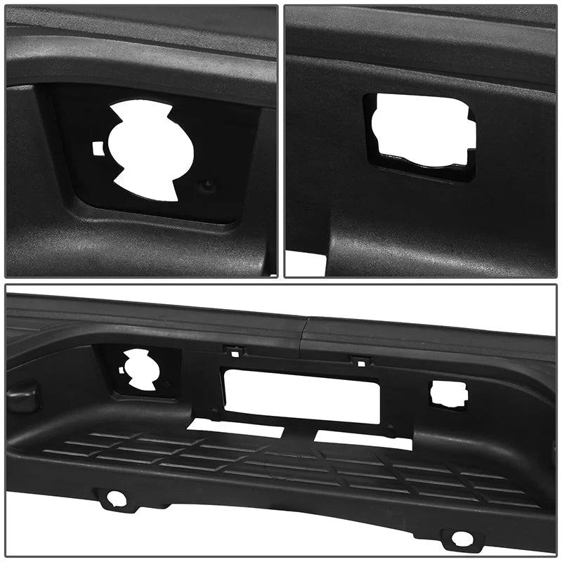 Rear Step Bumper w/Sensor Holes & Plate Lights 07-13 Chevy/GMC Silverado Sierra 1500