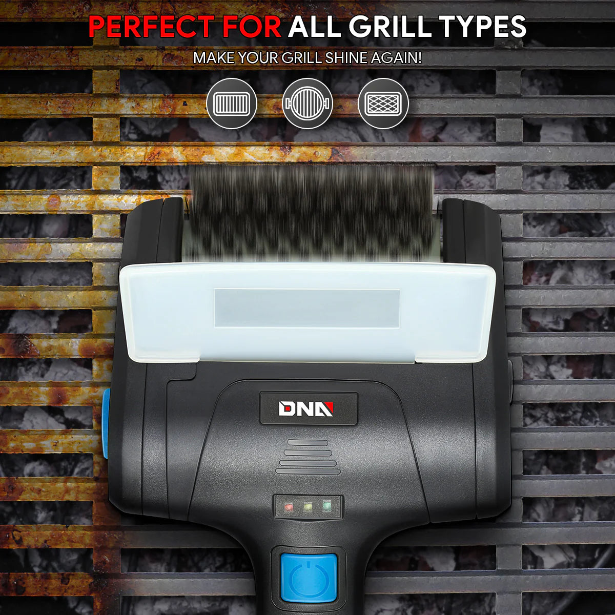 Cordless Power Grill Cleaning Scrub Brush w/Type-C Cable