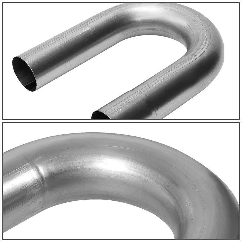 8Pcs 2.5 in. OD Custom Exhaust Tubing Mandrel Bend Pipe Straight & U-Bend Piping Kit