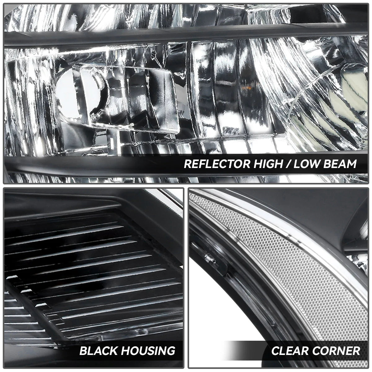 Factory Style Headlights 08-11 Ford Focus