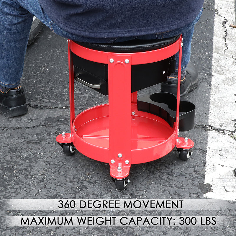 Roller Seat Creeper Storage Mechanic Stool - 16 in. X 16 in.