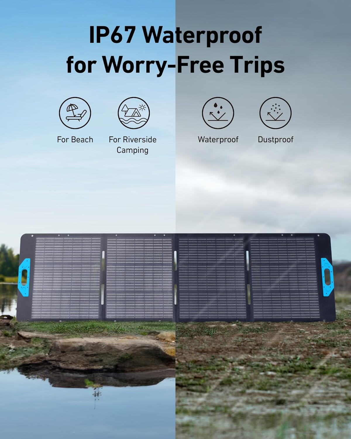 2026 Anker SOLIX C1000 Portable Power Station with 200W Solar Panel, 1800W Solar Generator, 1056wh LFP (LiFePO4) Battery, 6 AC Outlets, Up to 2400W for Home, Power Outages, and Outdoor Camping