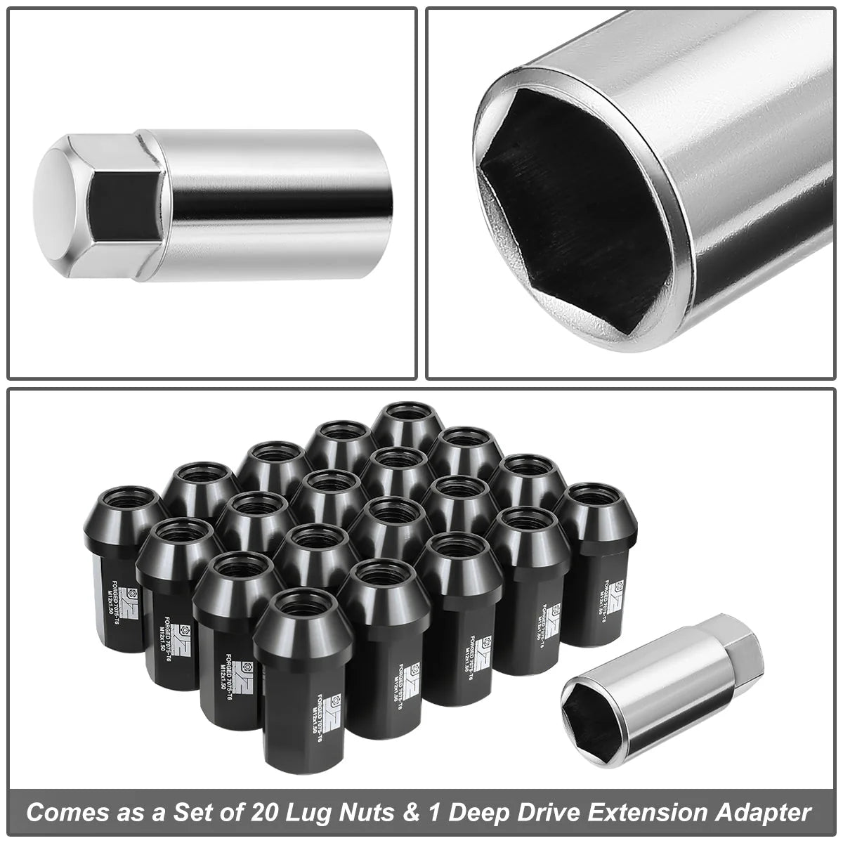20 Pcs Aluminum Lug Nuts[A Variety of color options] Universal
