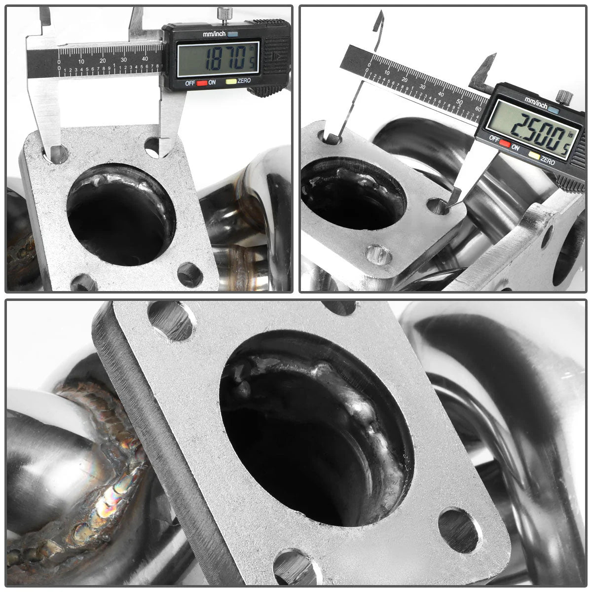 10-14 Hyundai Genesis Coupe 2.0T factory Style TD04 Turbo Manfild - Stainless Steel
