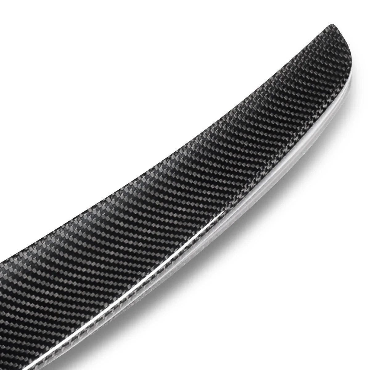 V-Style Duck Bill Carbon Fiber Rear Trunk Lid Spoiler 14-21 BMW 2-Series F22 Coupe