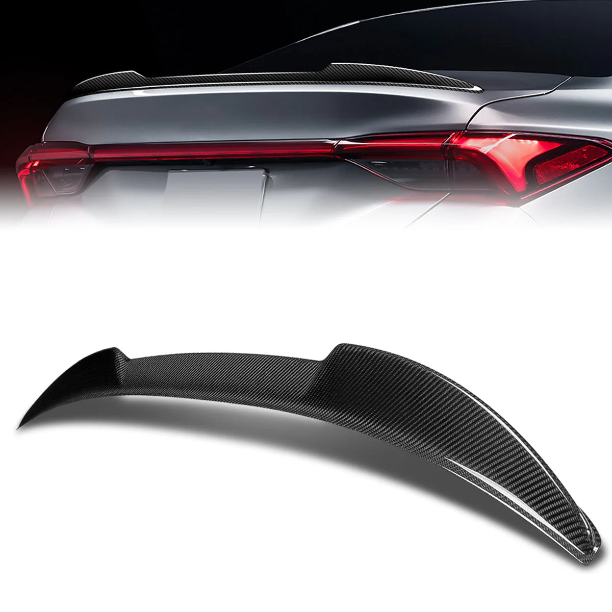 V-Style Carbon Fiber Rear Trunk Lid Spoiler 19-22 Toyota Avalon