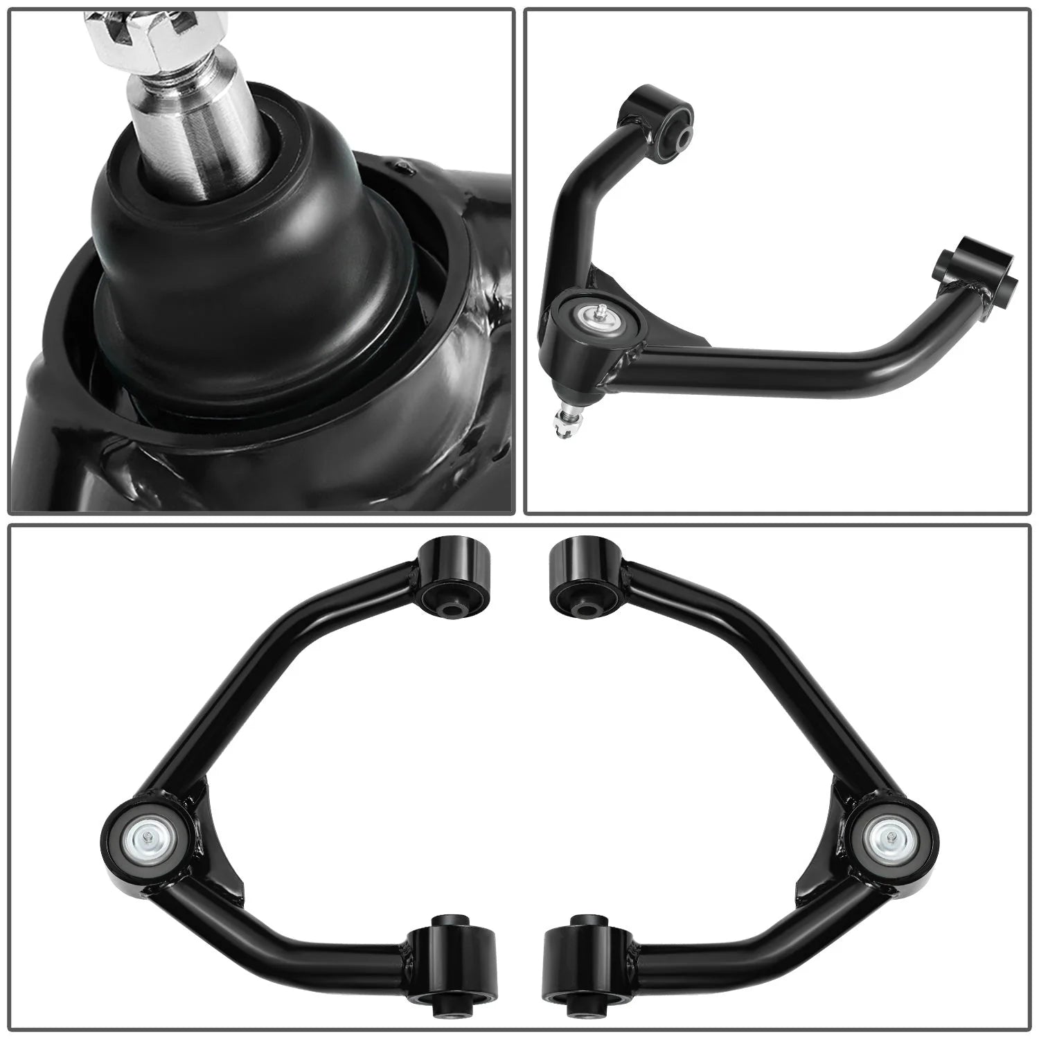 15-22 Chevrolet Colorado GMC Canyon 2-4 in. Lifted Front Upper Control Arms (Black)