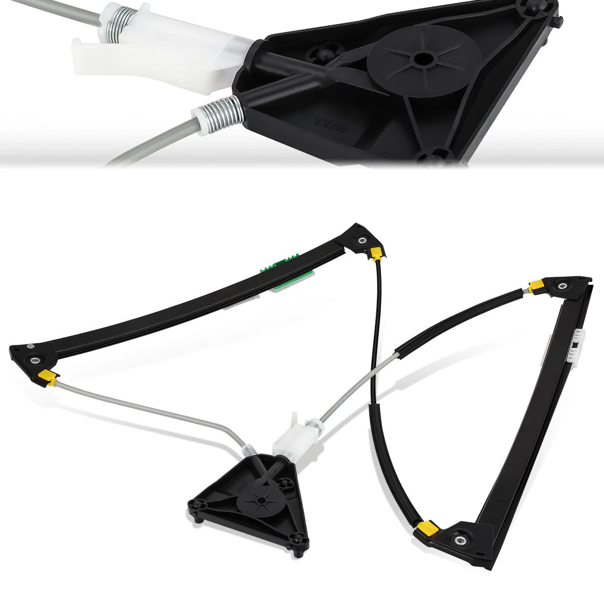 06-13 Audi A3 Power Window Regulator w/o Motor - Front Right Passenger Side