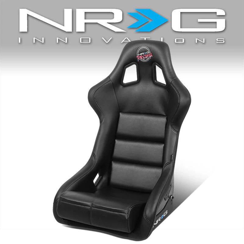Prisma Vegan Vinyl Large Fixed Back Bucket Racing Seat Universal