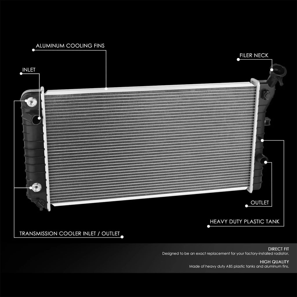 658 Replacement Radiator 90-92 Chevy Lumina, 88-91 Buick Regal