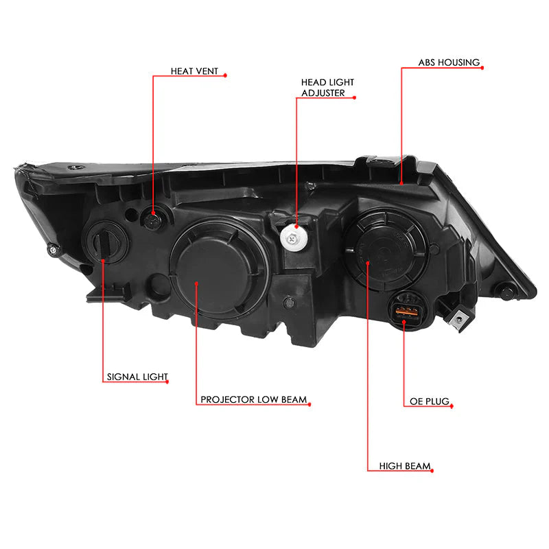 Factory Style Projector Headlights 11-13 Kia Sorento