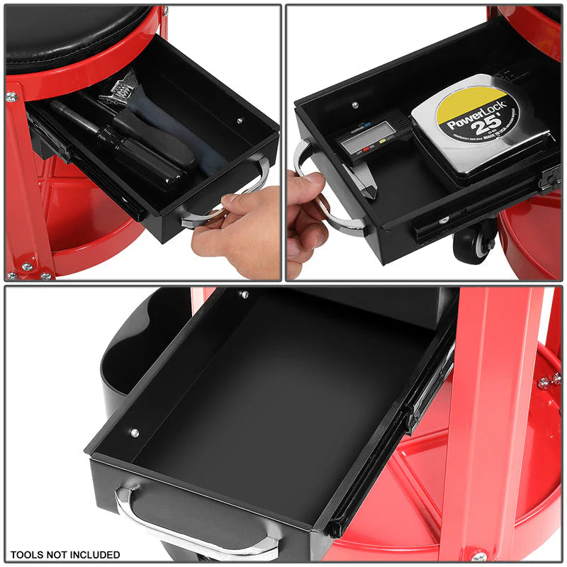 Roller Seat Creeper Storage Mechanic Stool - 16 in. X 16 in.