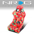 Tie Dye Fiberglass Vegan Satin Bucket Racing Seat Universal