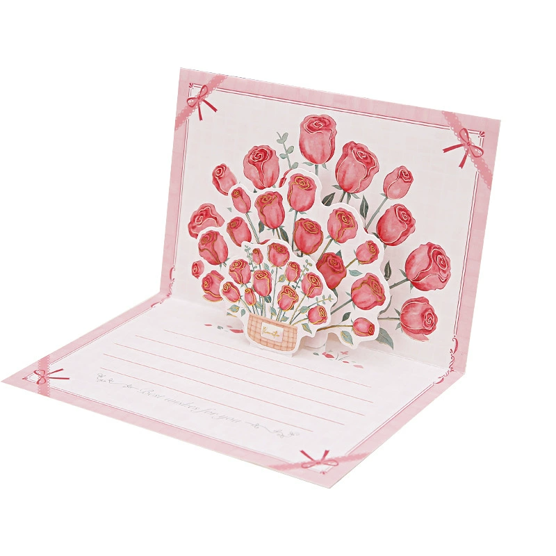 Red Rose Garden Card