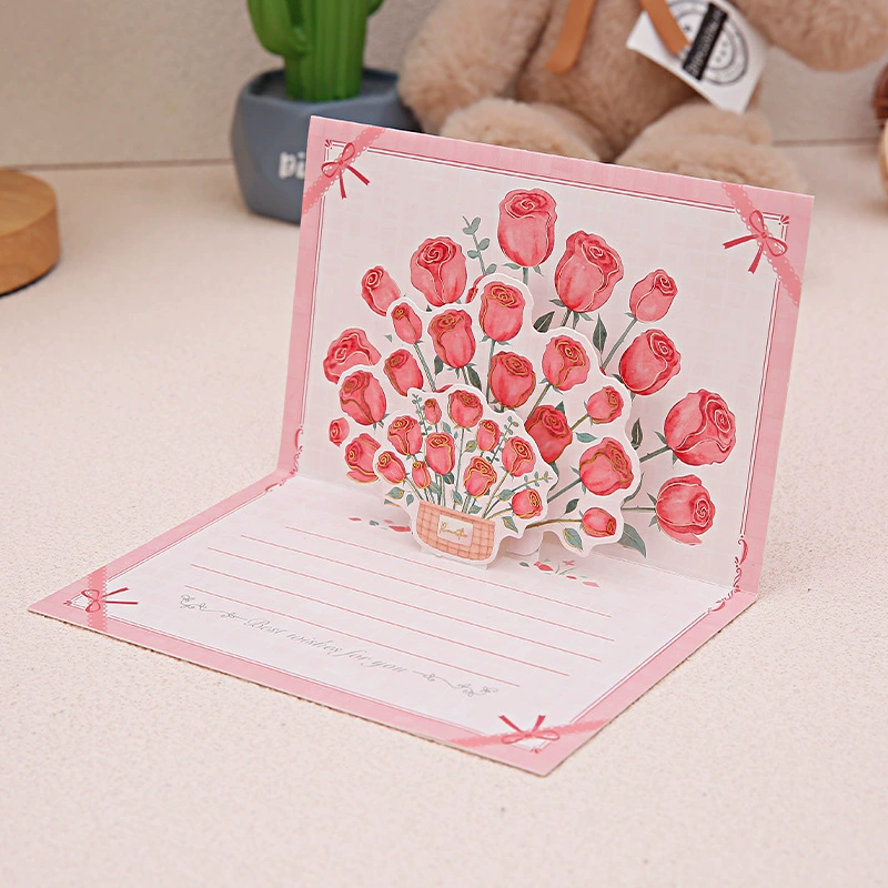 Red Rose Garden Card